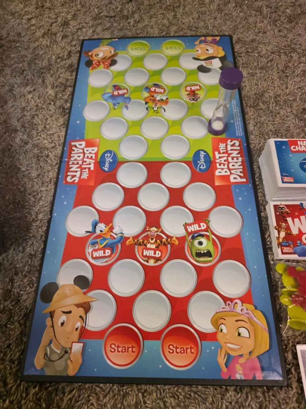 Board Game Disney Beat the Parents by Spin Master - Complete